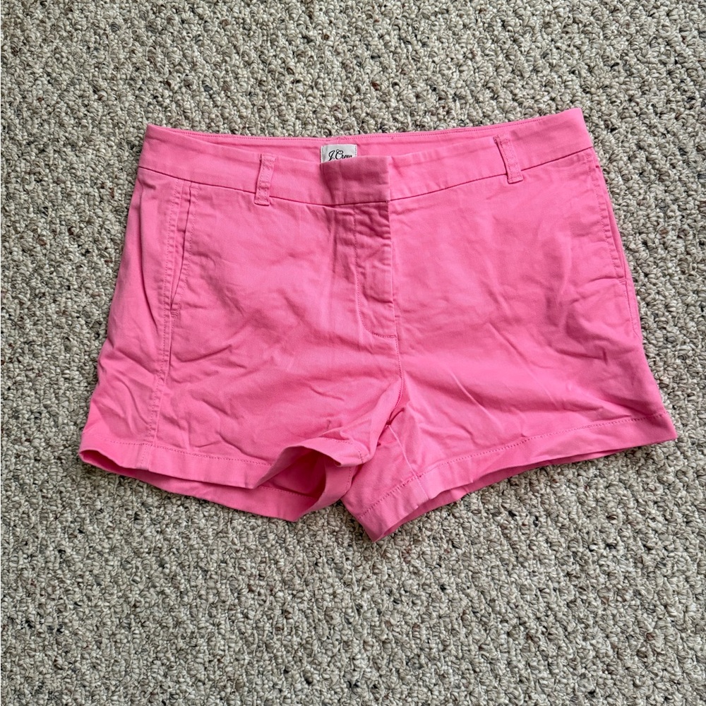 J. Crew Pink Chino Shorts Classic Cotton Style